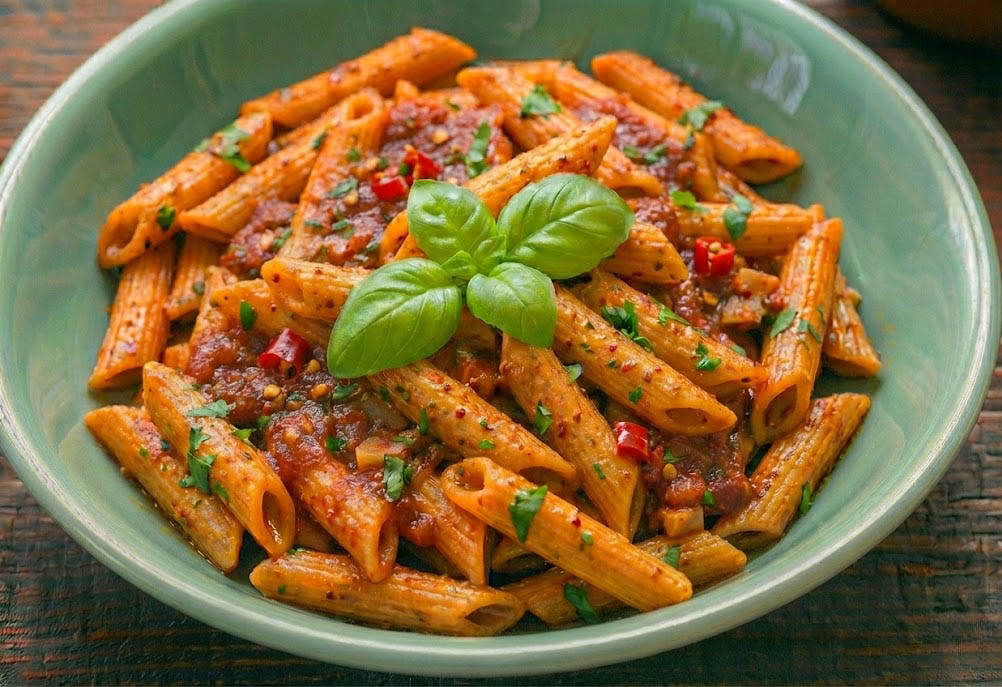 Acı Soslu Domatesli Penne